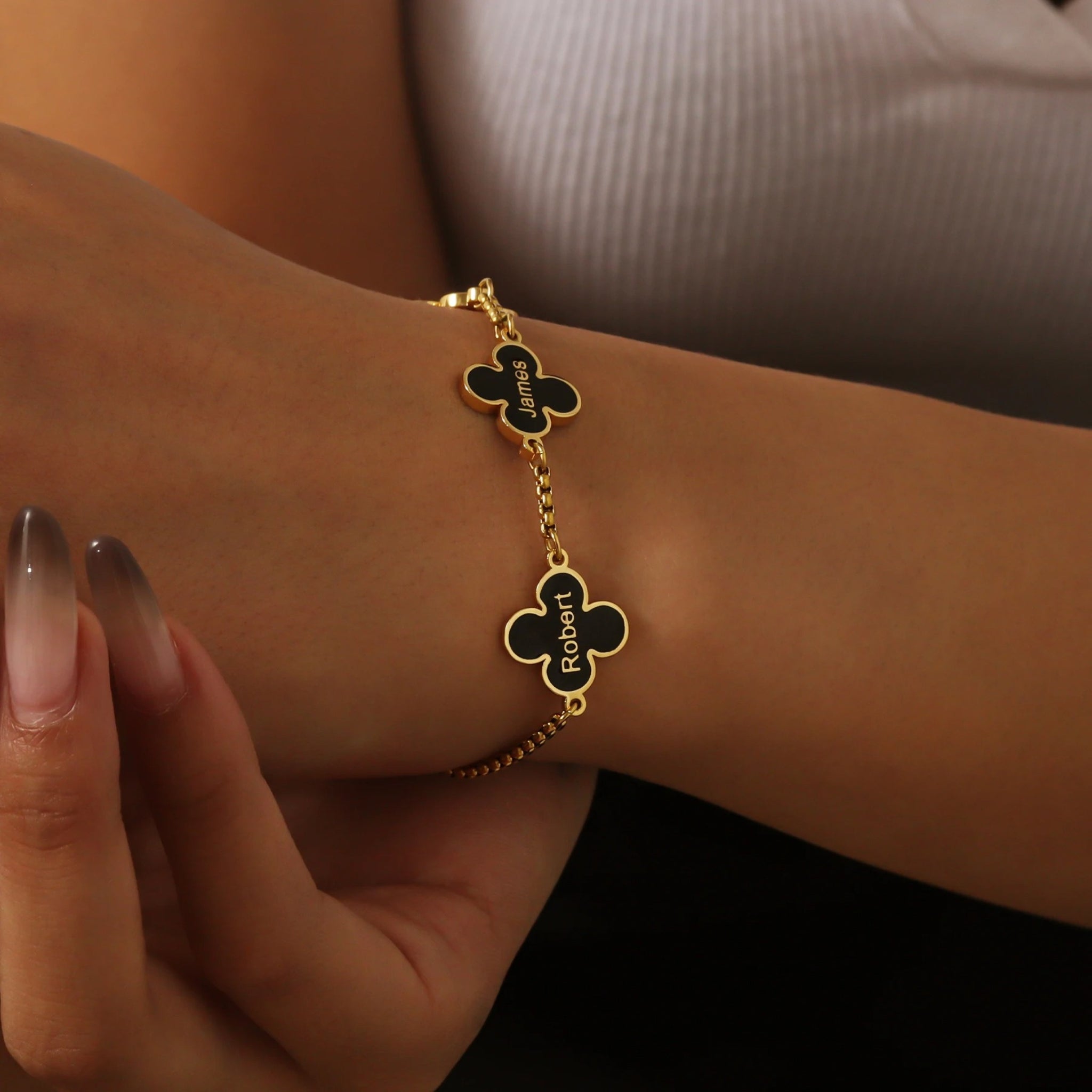 Lucky Clover Charm Bracelet