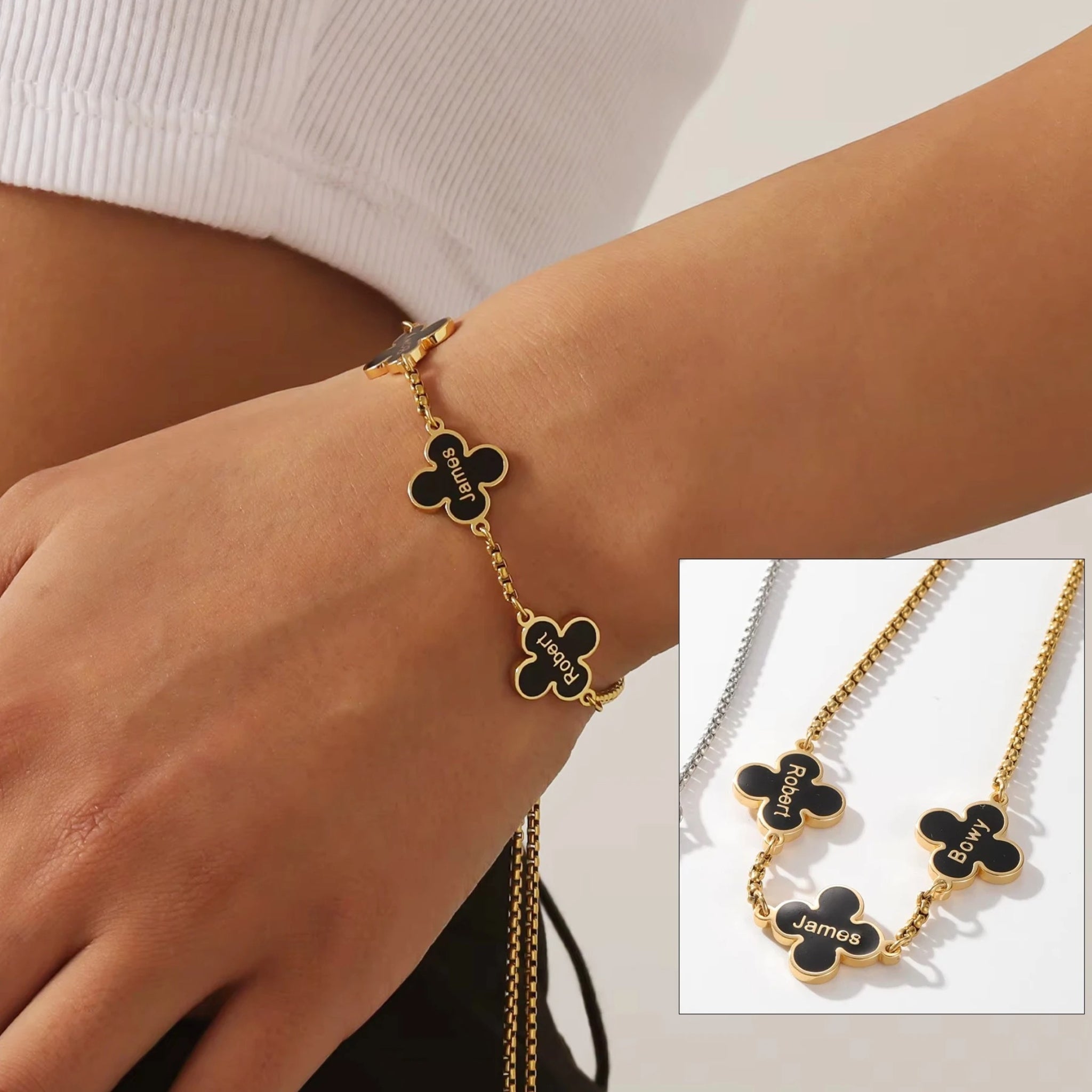Lucky Clover Charm Bracelet