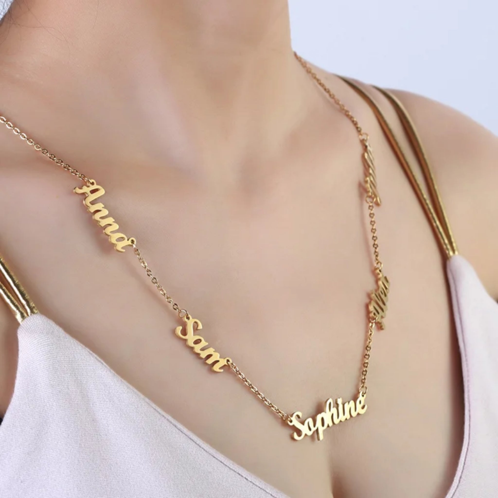 Family Name Necklace – Up to 5 Names