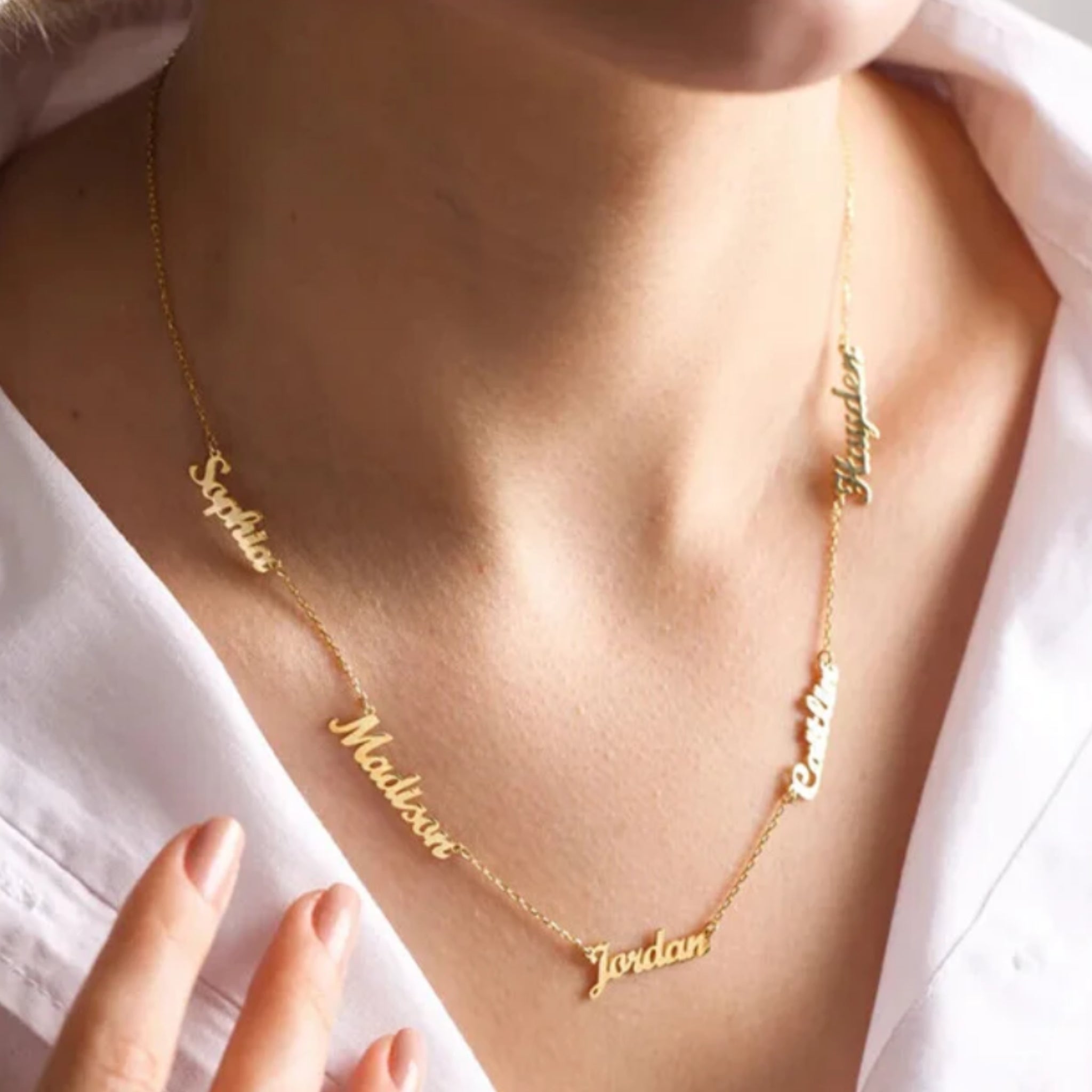 Family Name Necklace – Up to 5 Names