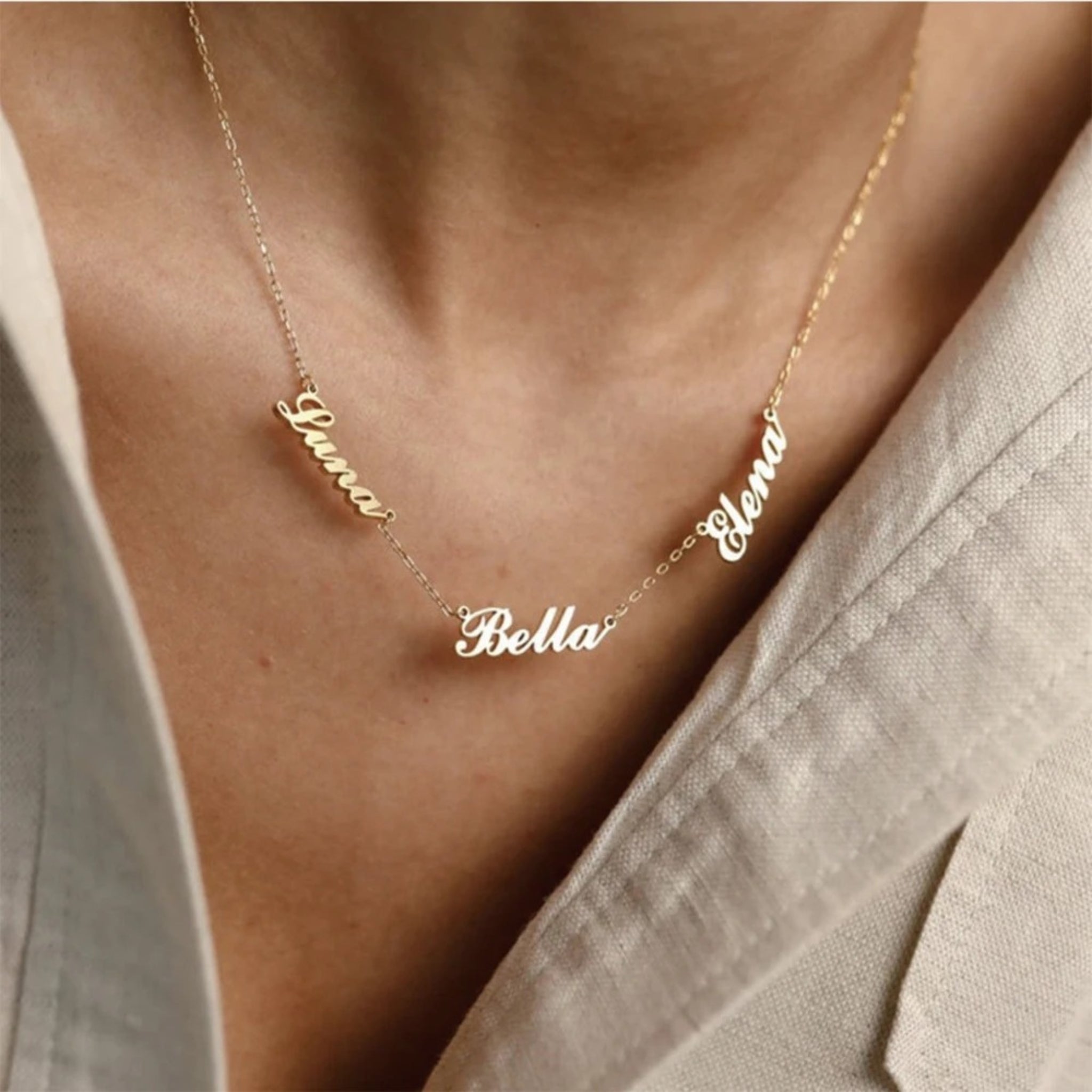 Family Name Necklace – Up to 5 Names