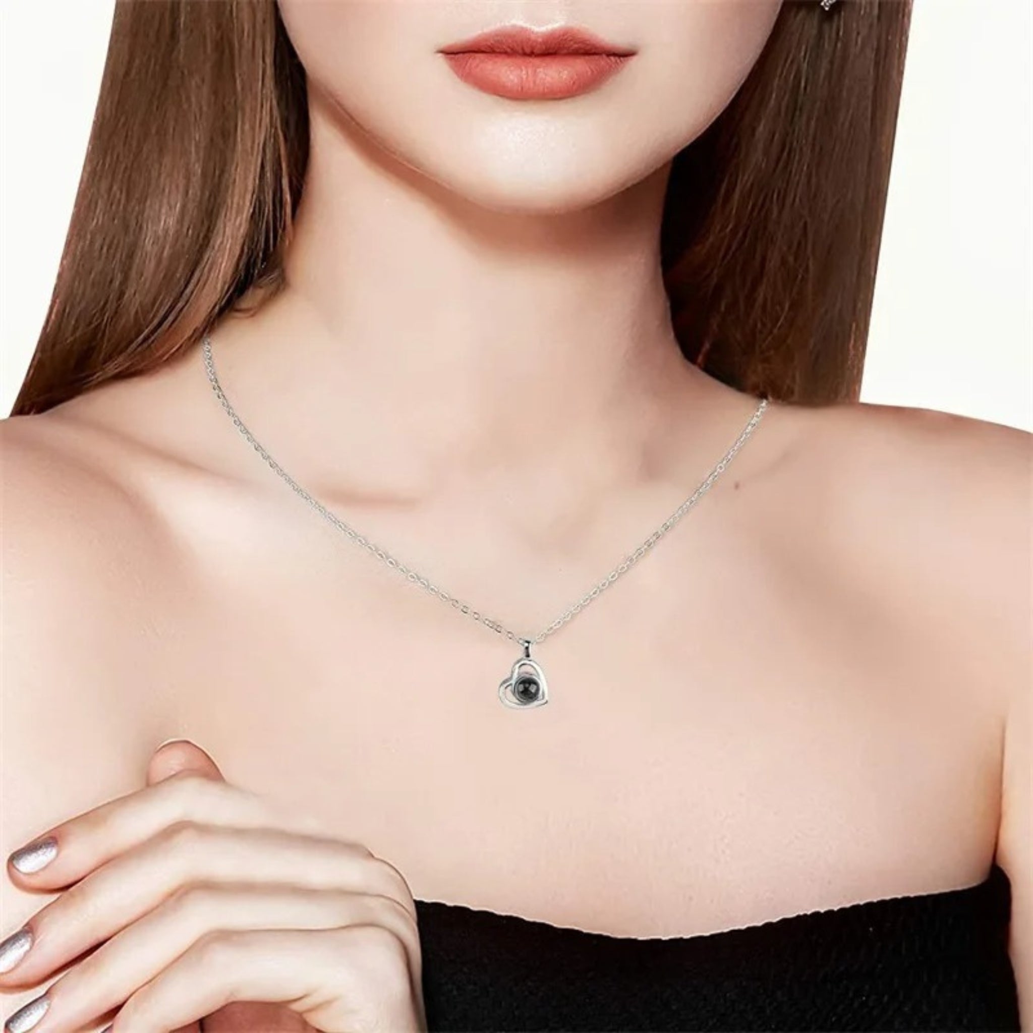 Heart Necklace with Secret Photo