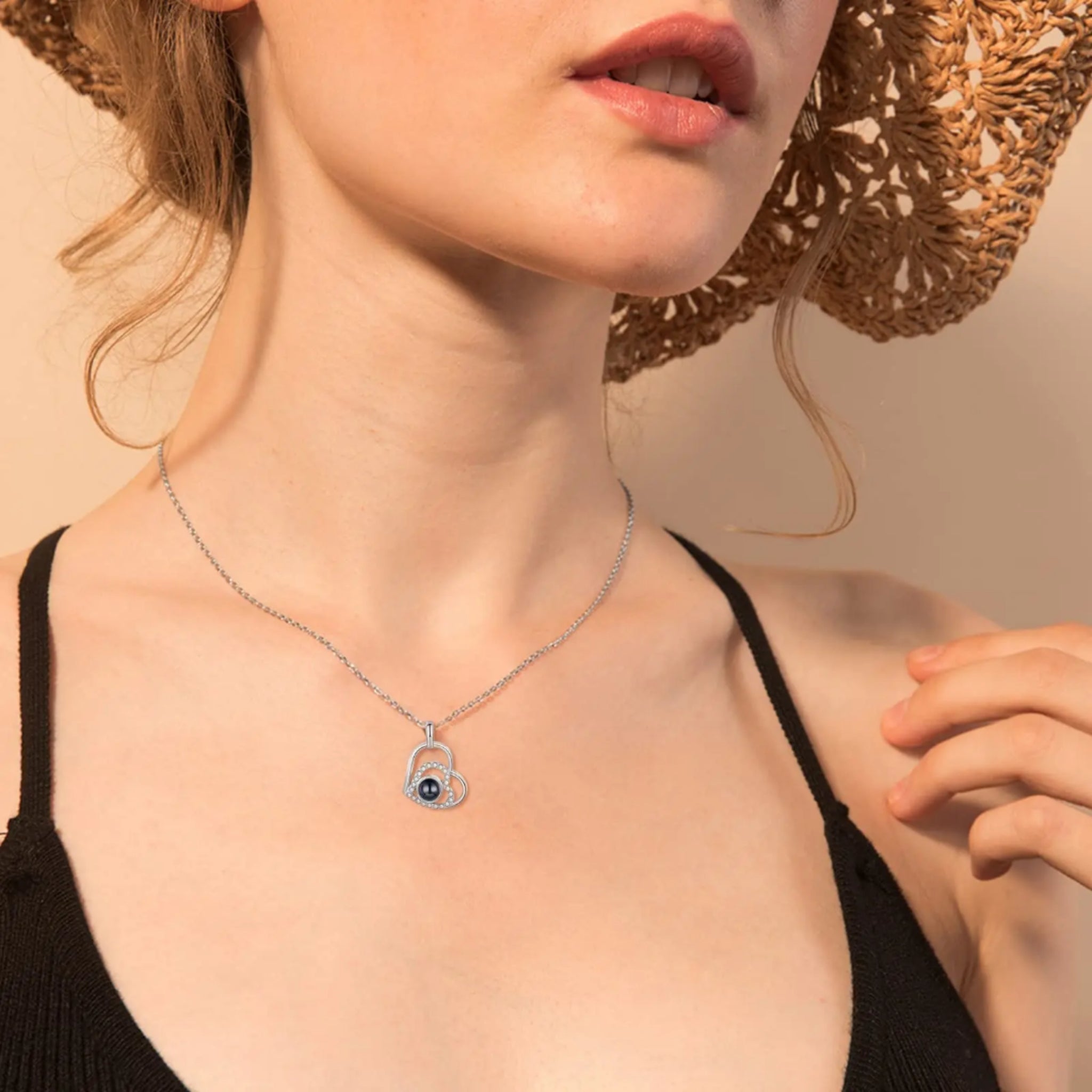 Heart Necklace with Secret Photo