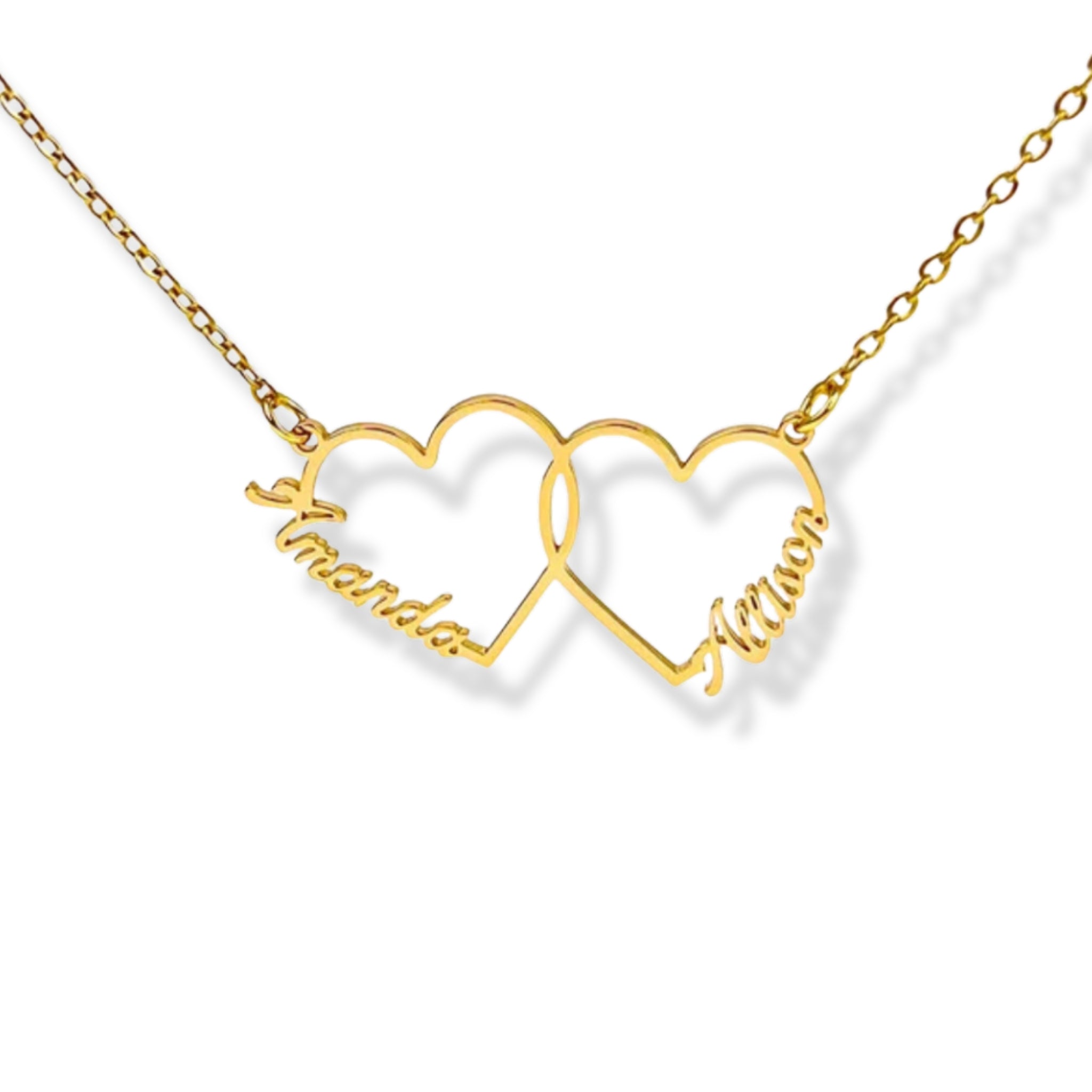 Interwoven Hearts Necklace