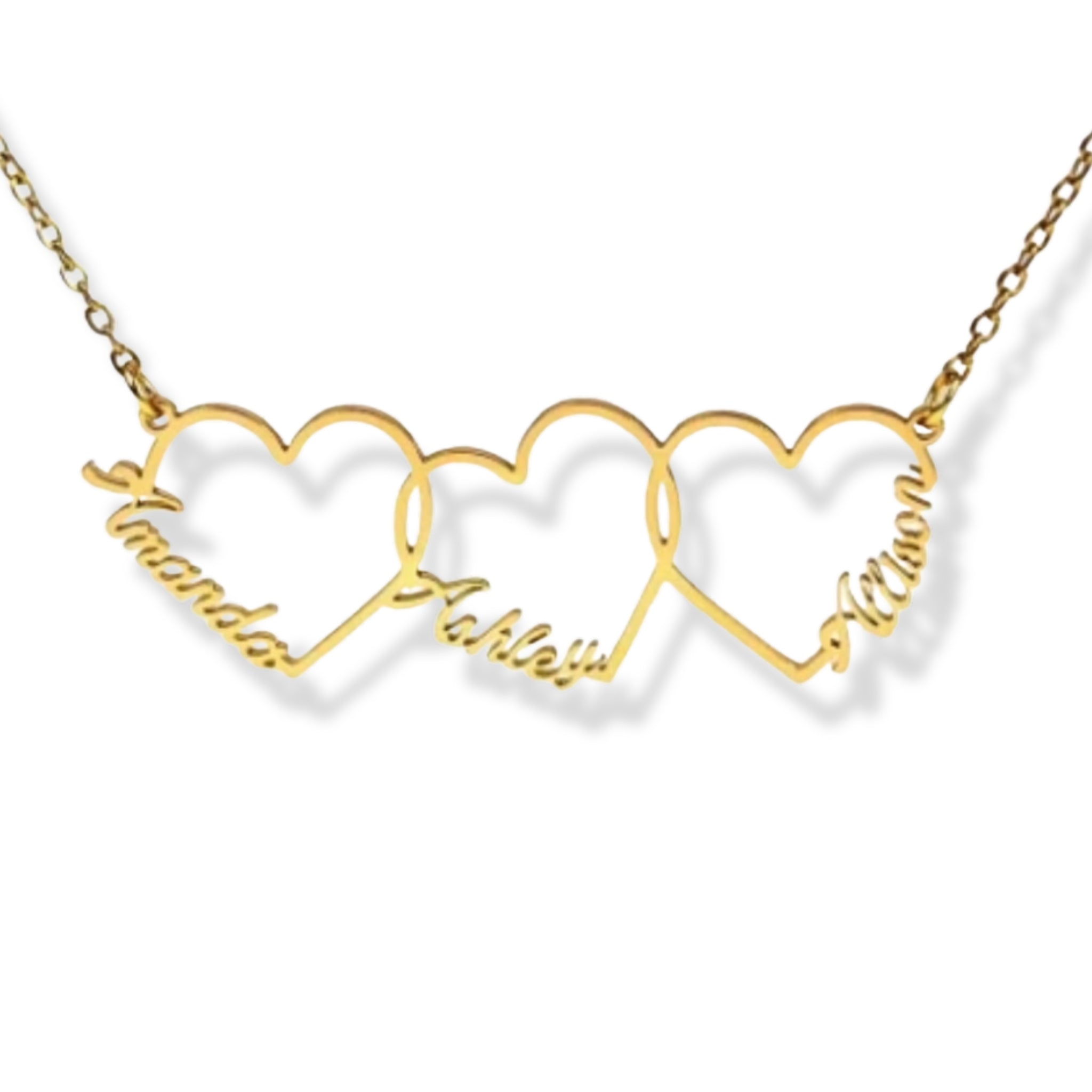 Interwoven Hearts Necklace