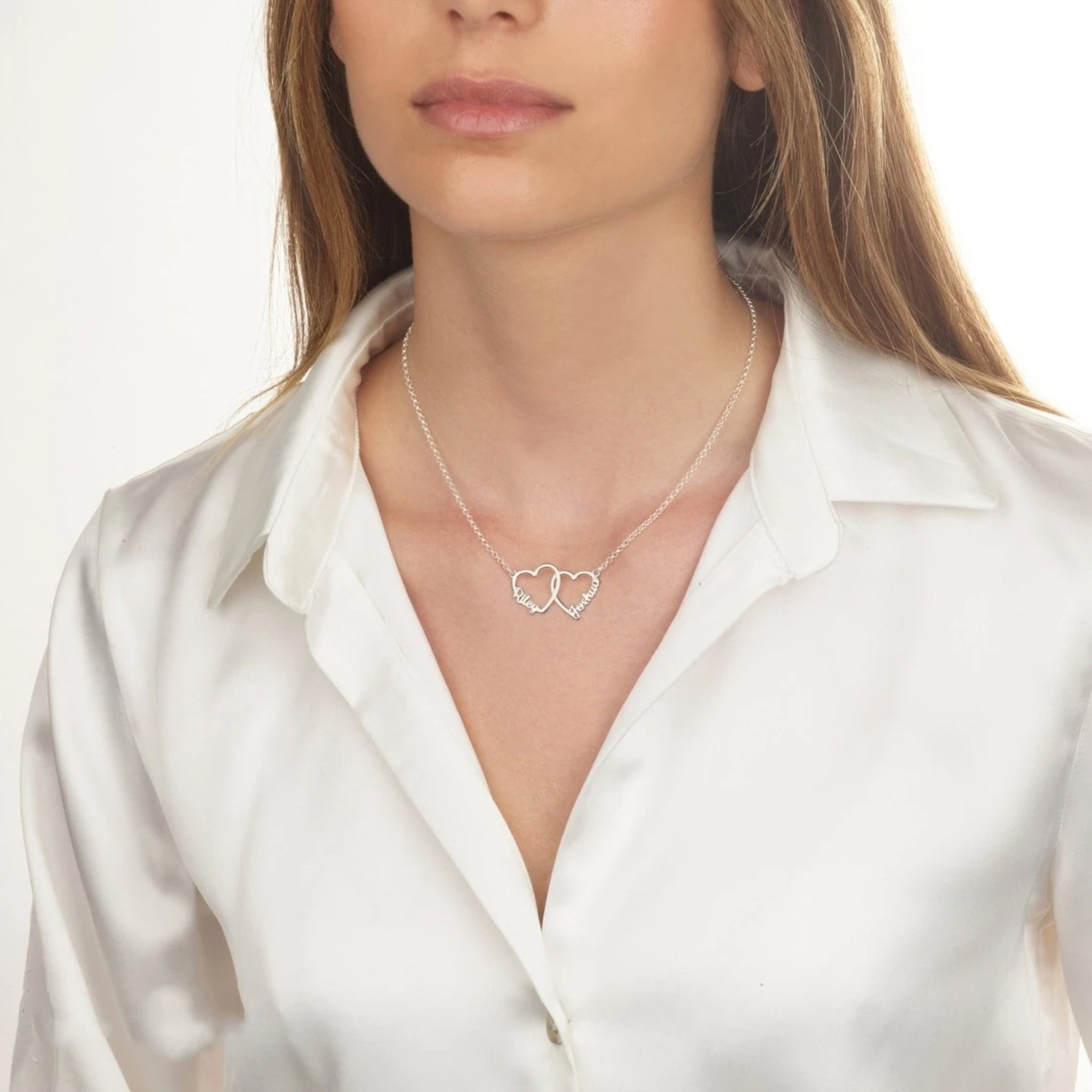 Interwoven Hearts Necklace