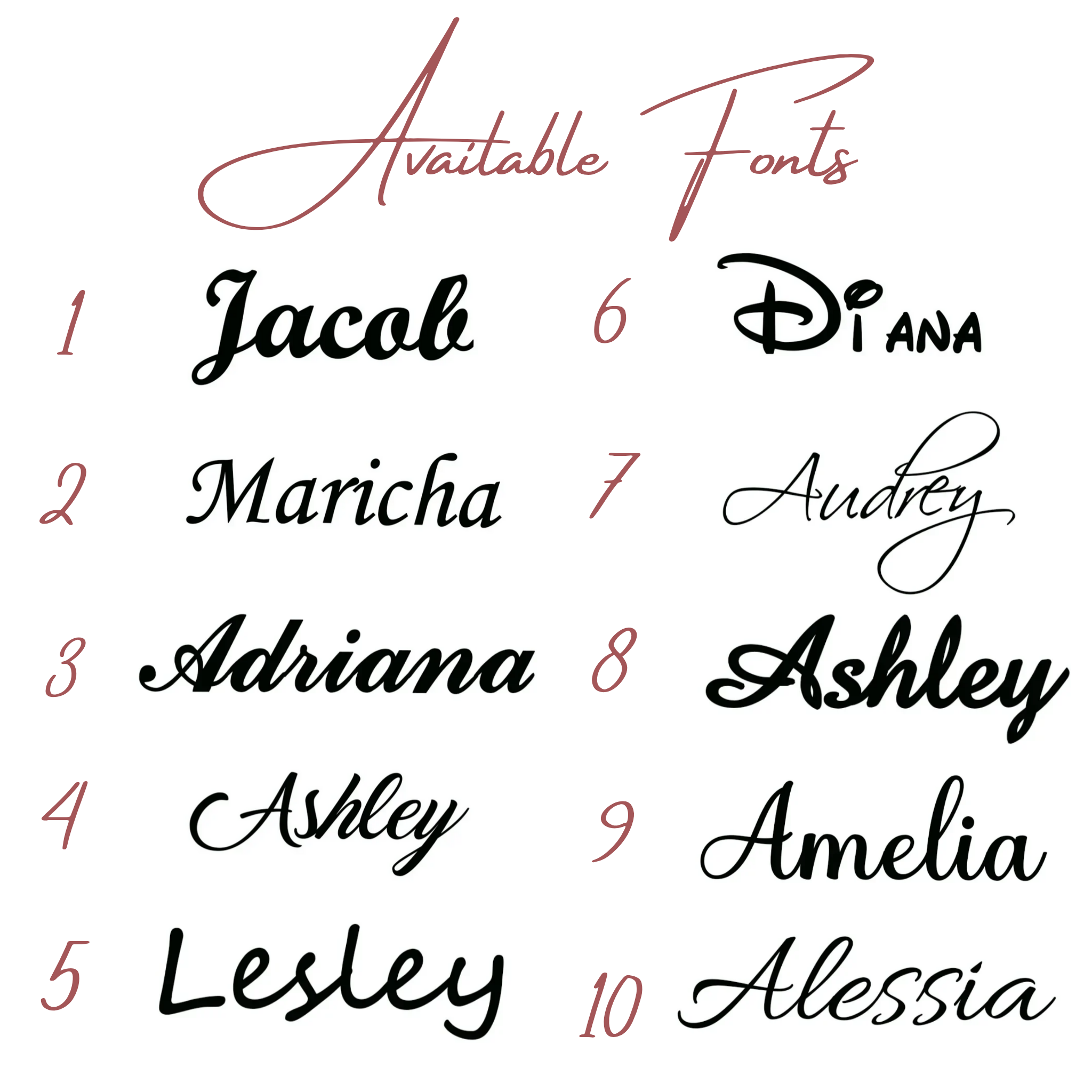 Multi-Name Charm Necklace