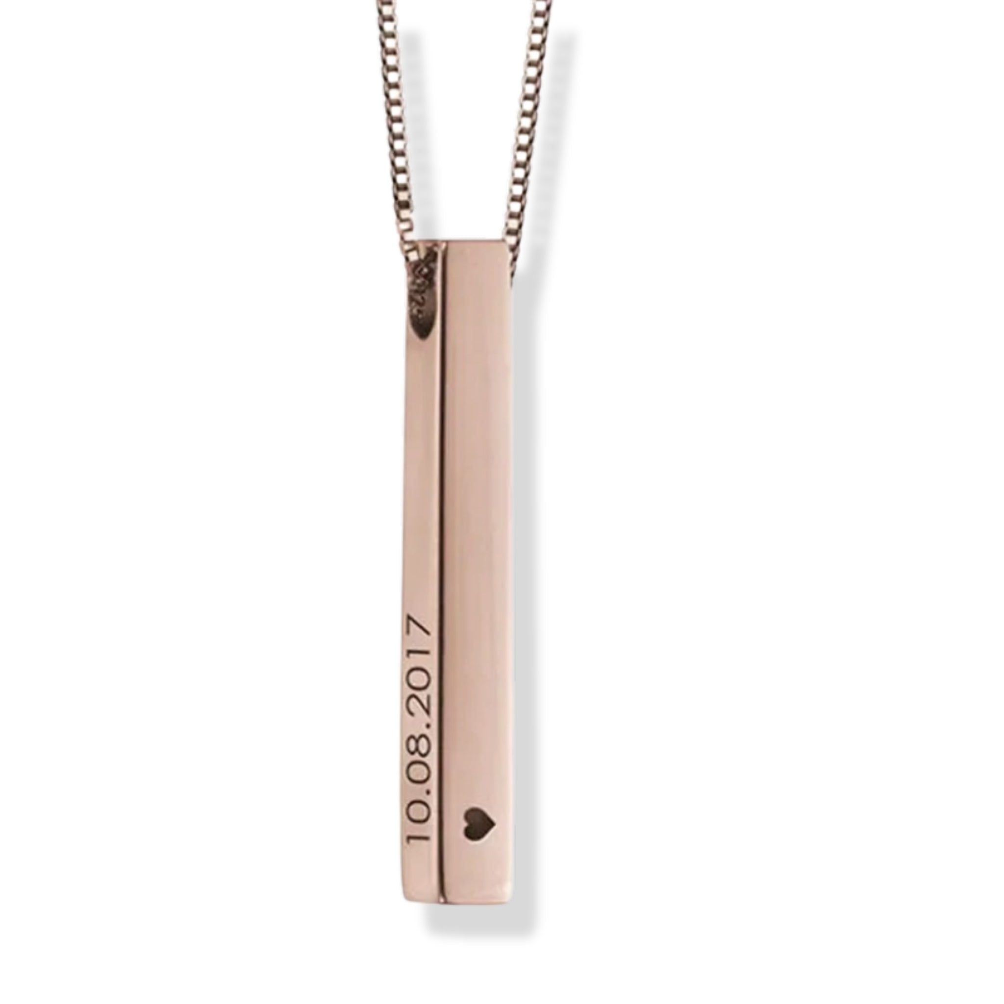 Engraved Name Bar Pendant