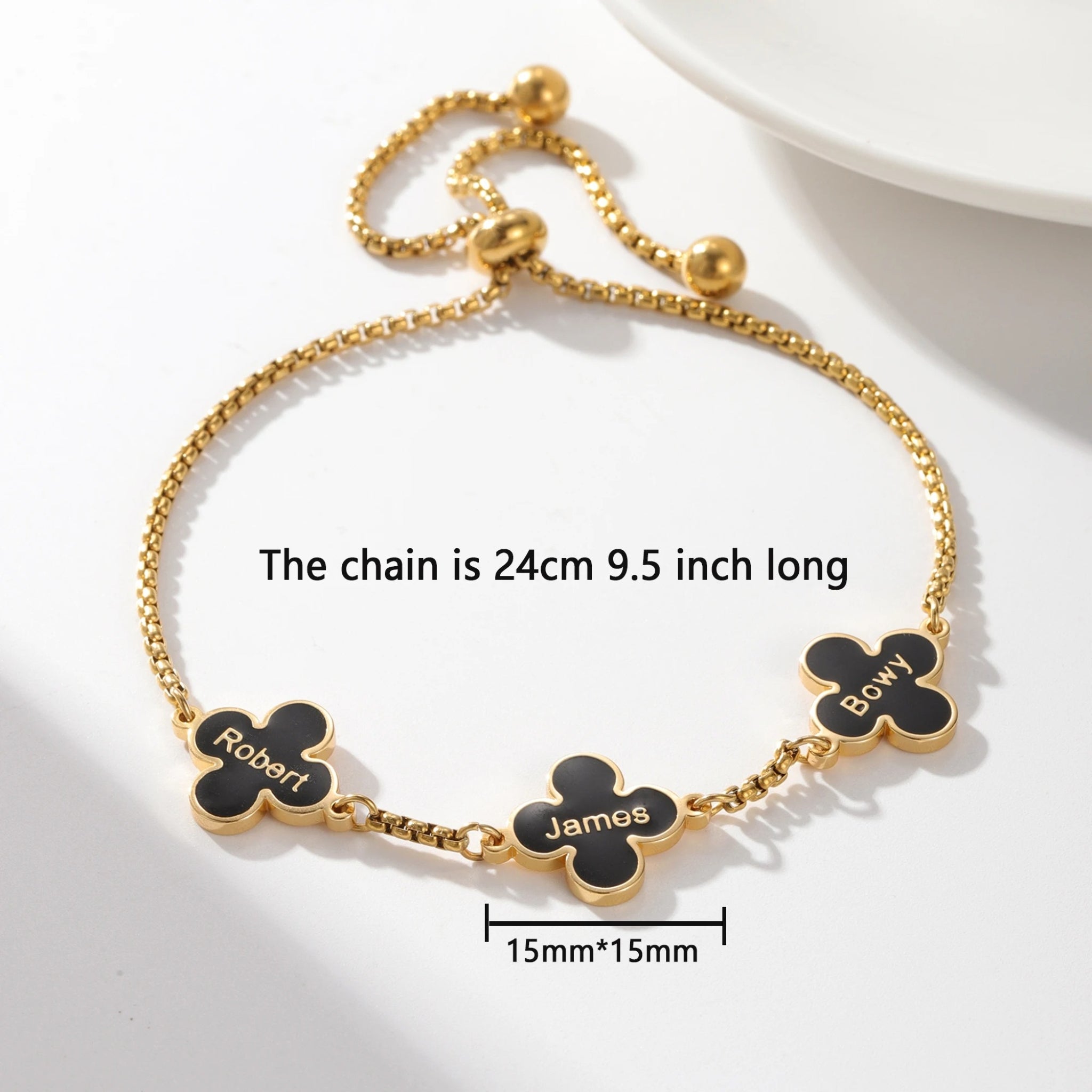 Lucky Clover Charm Bracelet