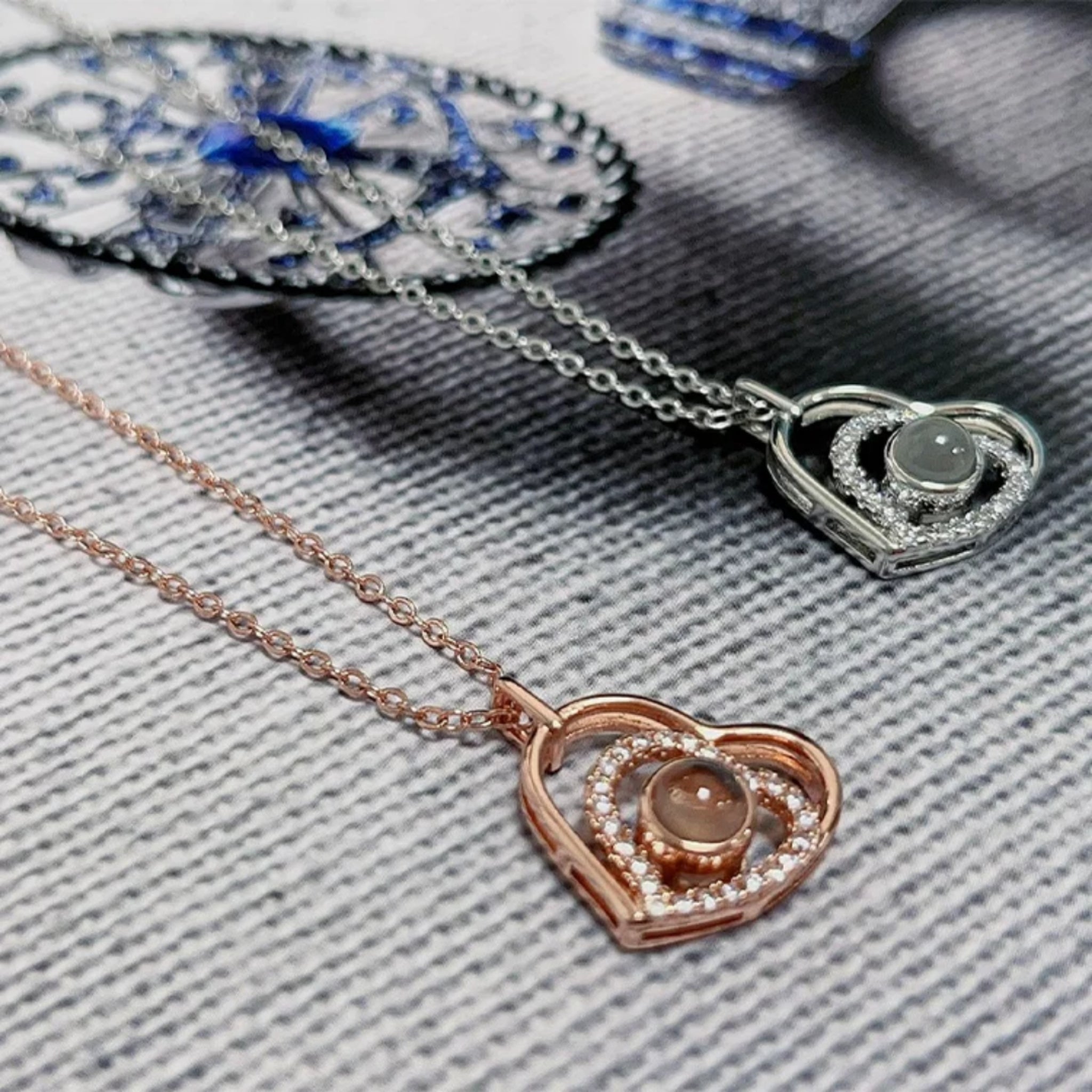 Heart Necklace with Secret Photo