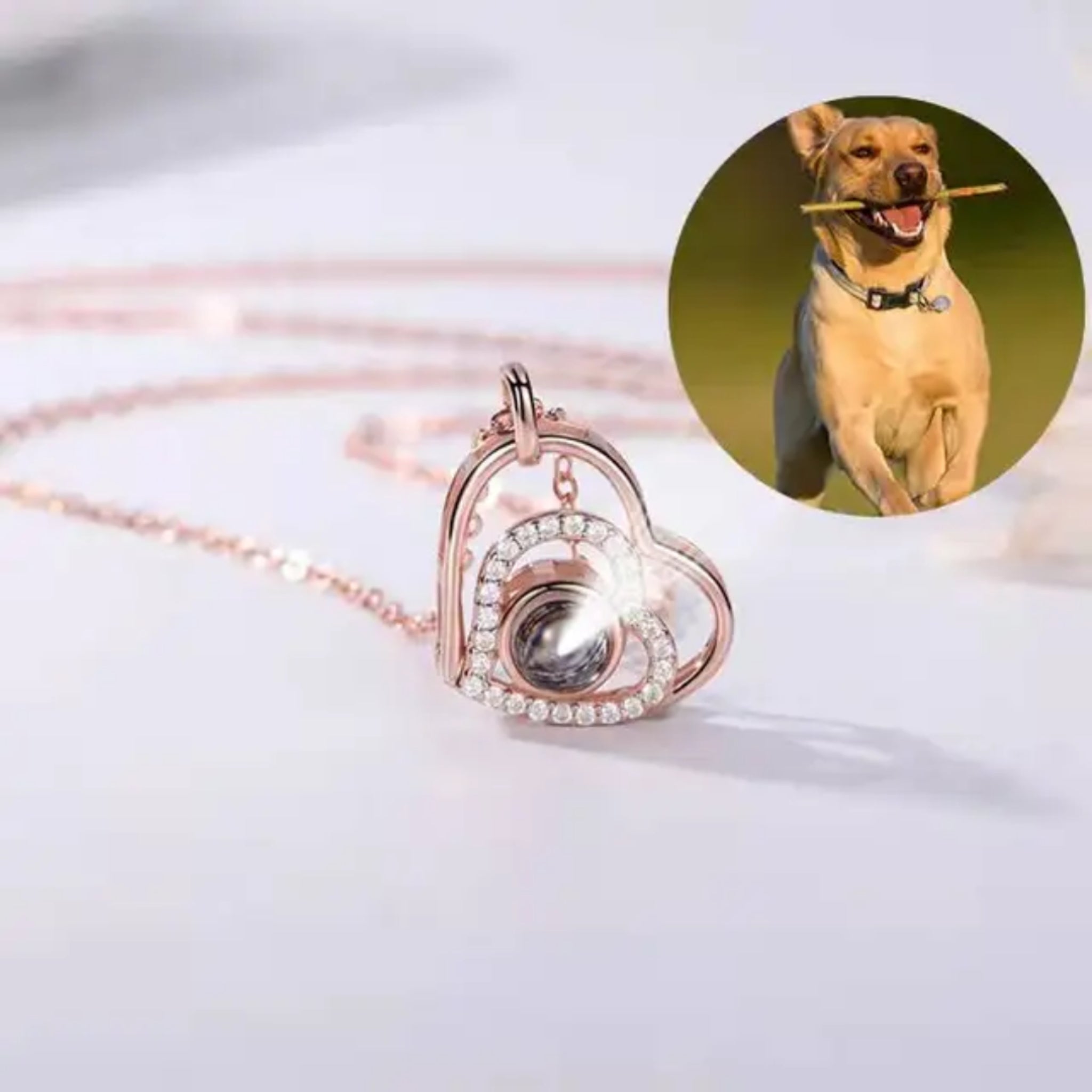 Heart Necklace with Secret Photo