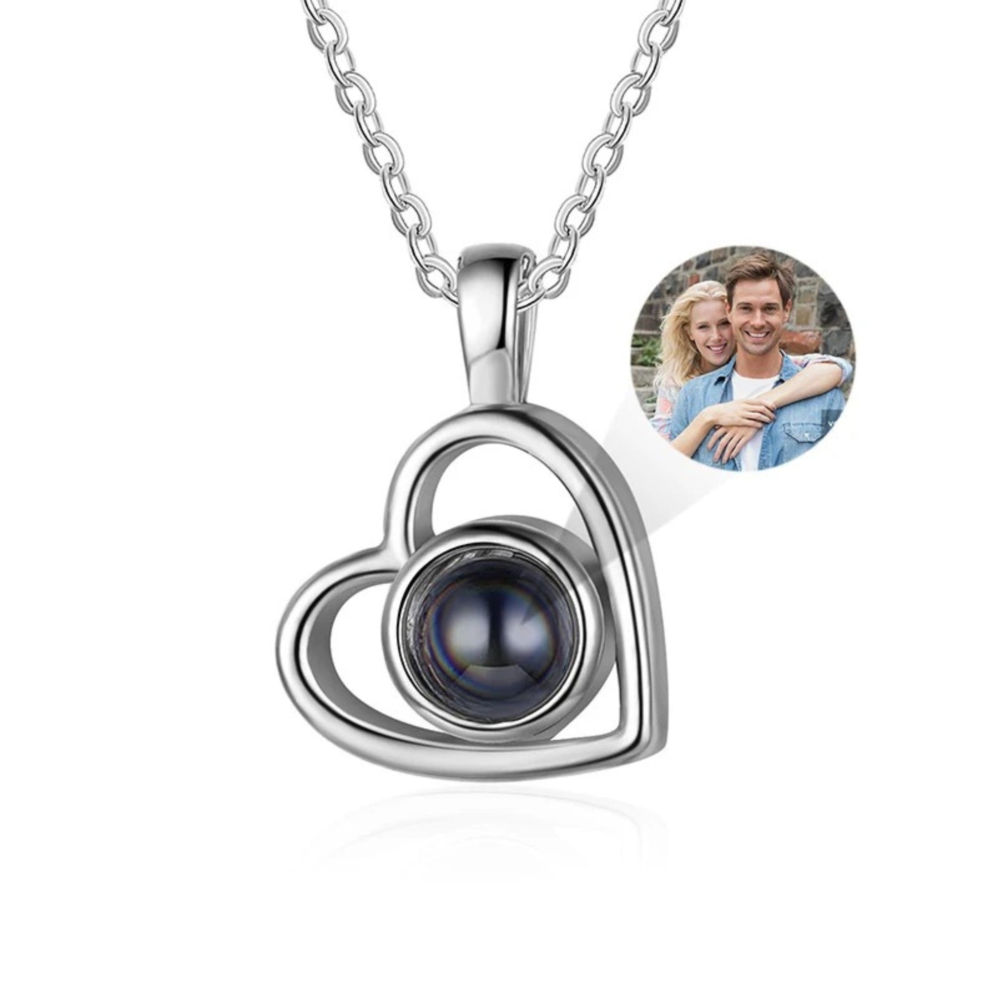 Heart Necklace with Secret Photo