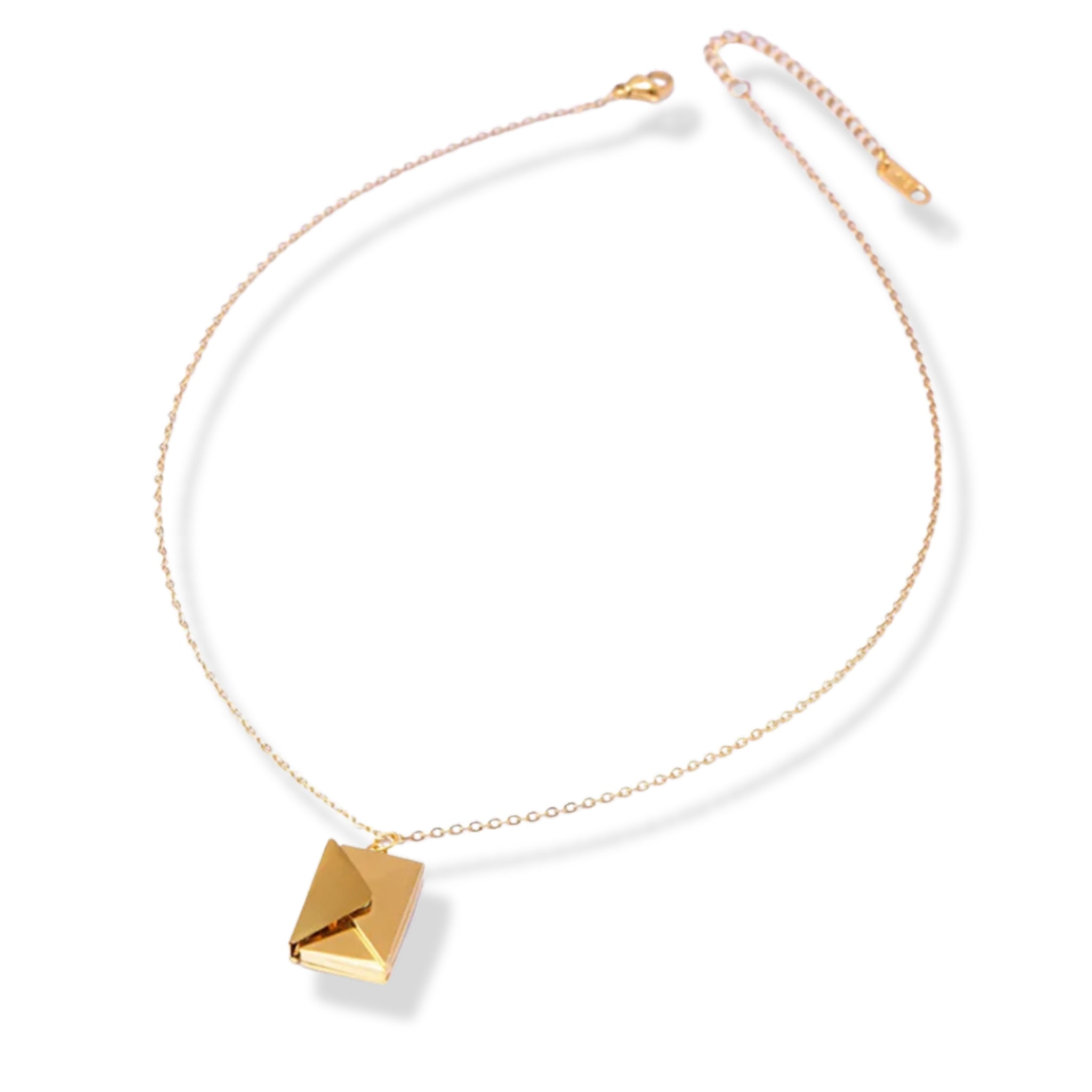 Memory Envelope Charm Necklace