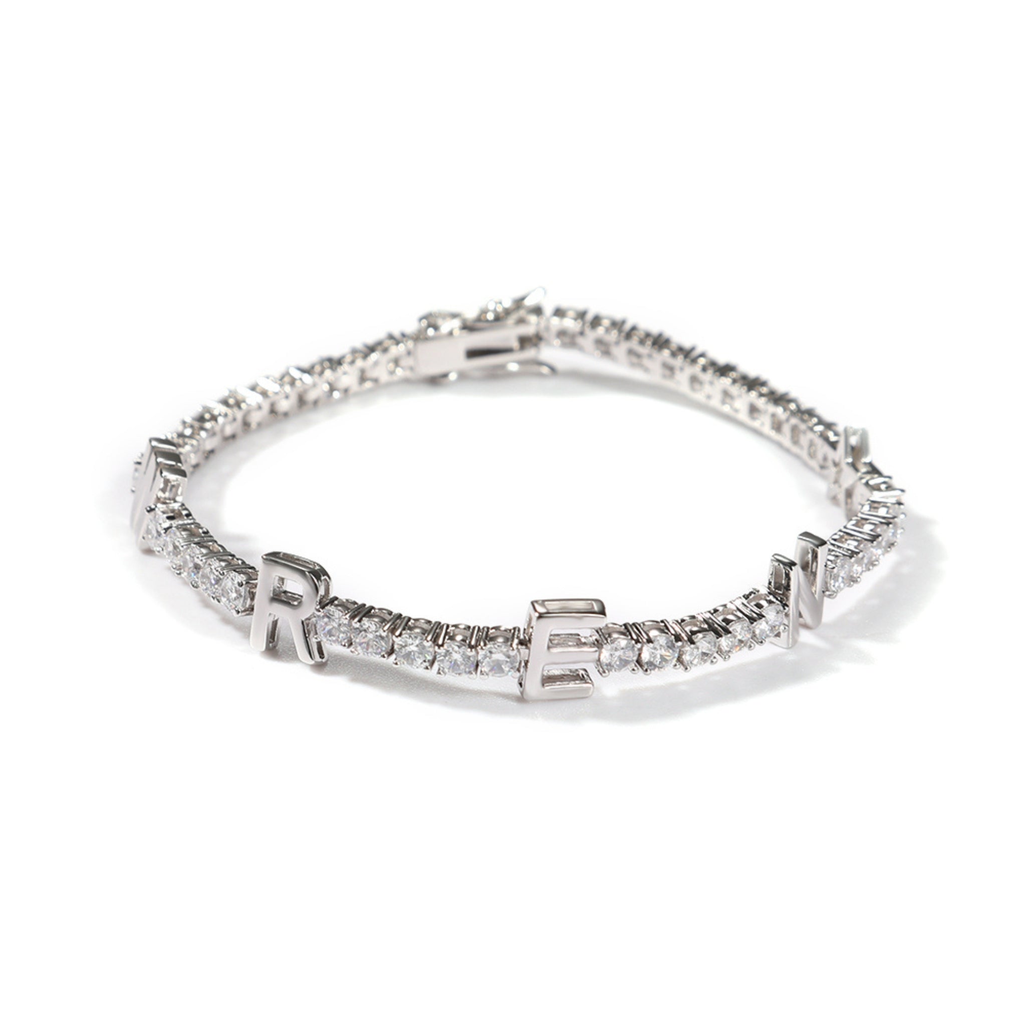 Sparkling Tennis Bracelet with Name