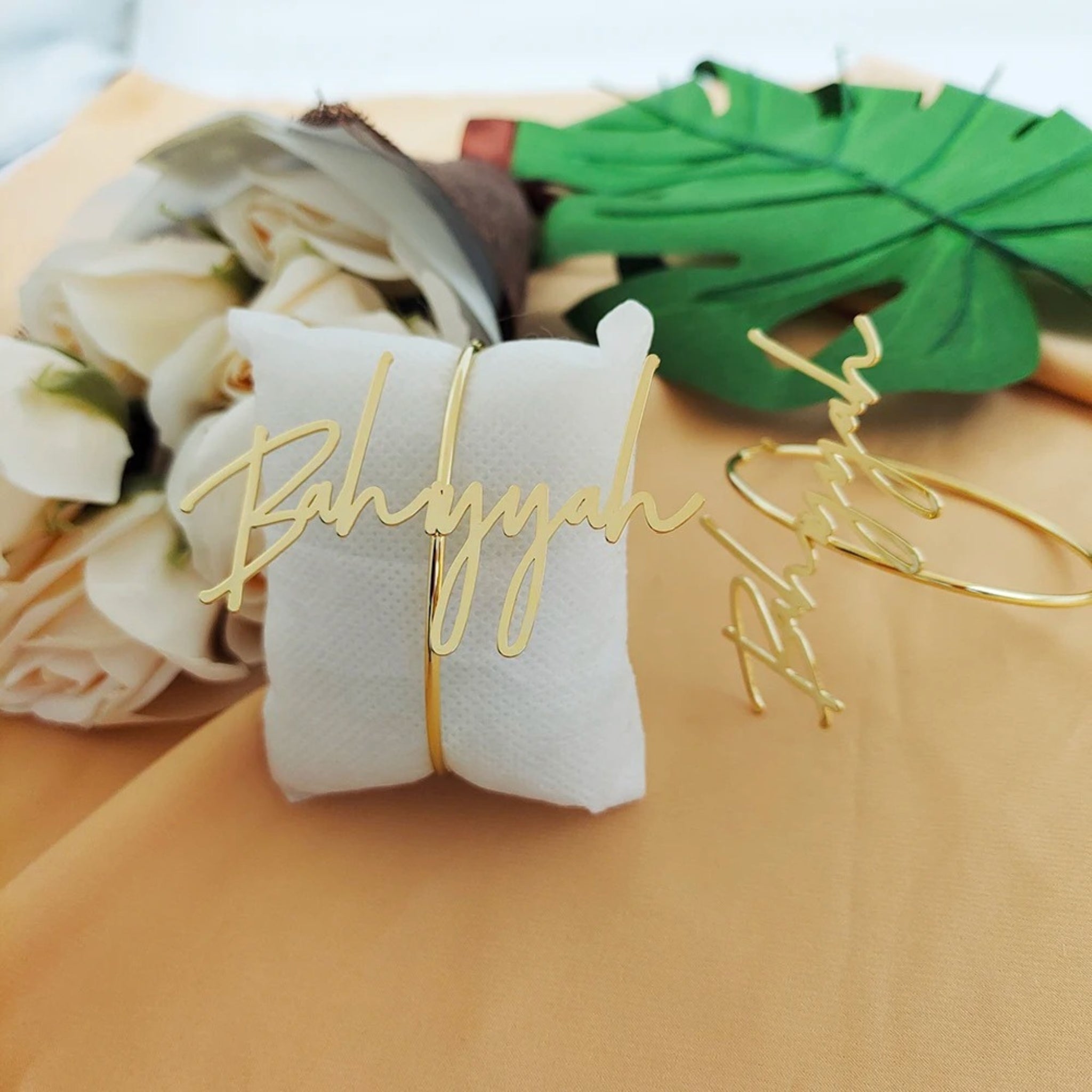 Oversized Name Hoop Earrings