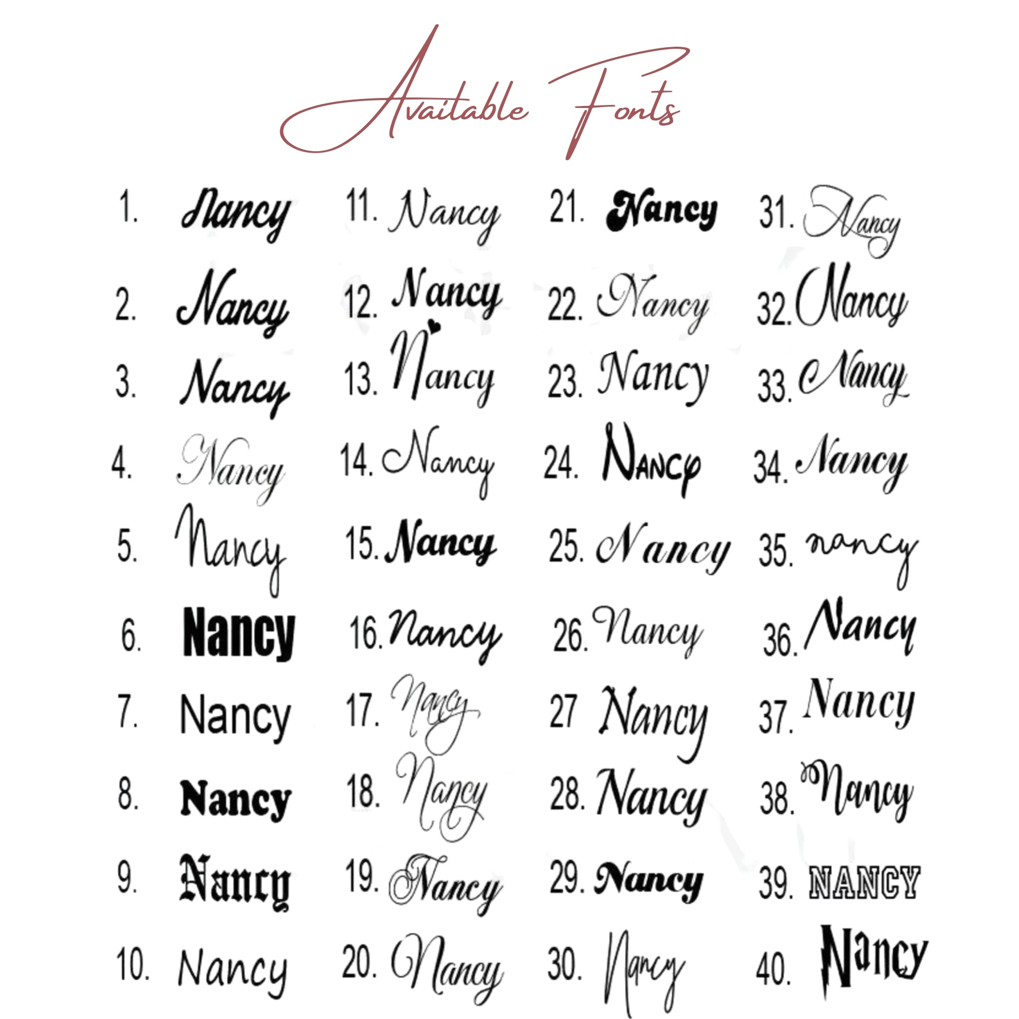 Square Bamboo Name Hoops